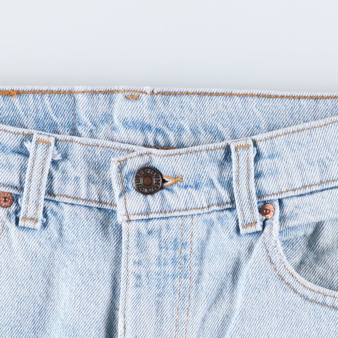 90s-00'S Vintage Levi's 505 Tapered Denim Pants, Made in USA, Men's Size 33 cotton blue type Vintage Second Hand