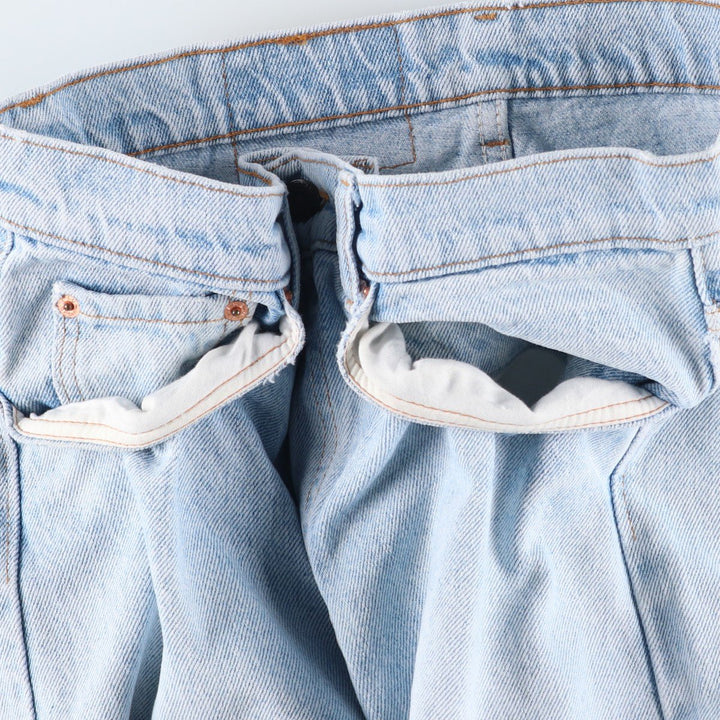 90s-00'S Vintage Levi's 505 Tapered Denim Pants, Made in USA, Men's Size 33 cotton blue type Vintage Second Hand