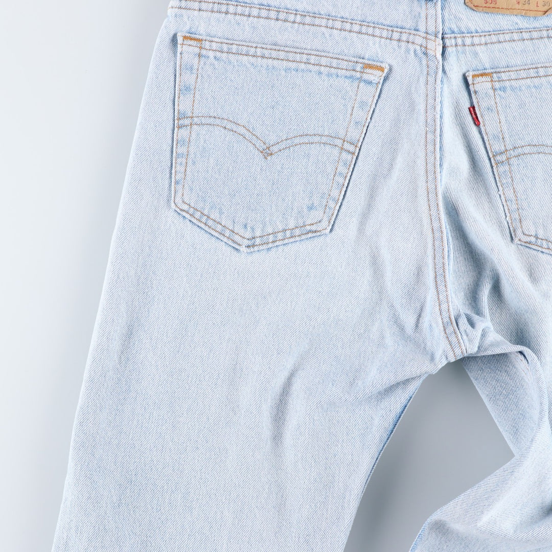 90s-00'S Vintage Levi's 505 Tapered Denim Pants, Made in USA, Men's Size 33 cotton blue type Vintage Second Hand