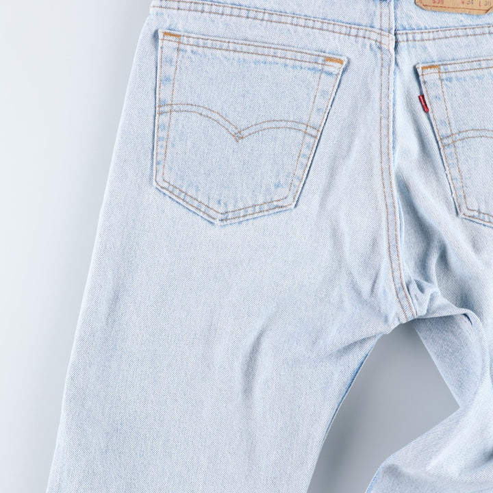90s-00'S Vintage Levi's 505 Tapered Denim Pants, Made in USA, Men's Size 33 cotton blue type Vintage Second Hand