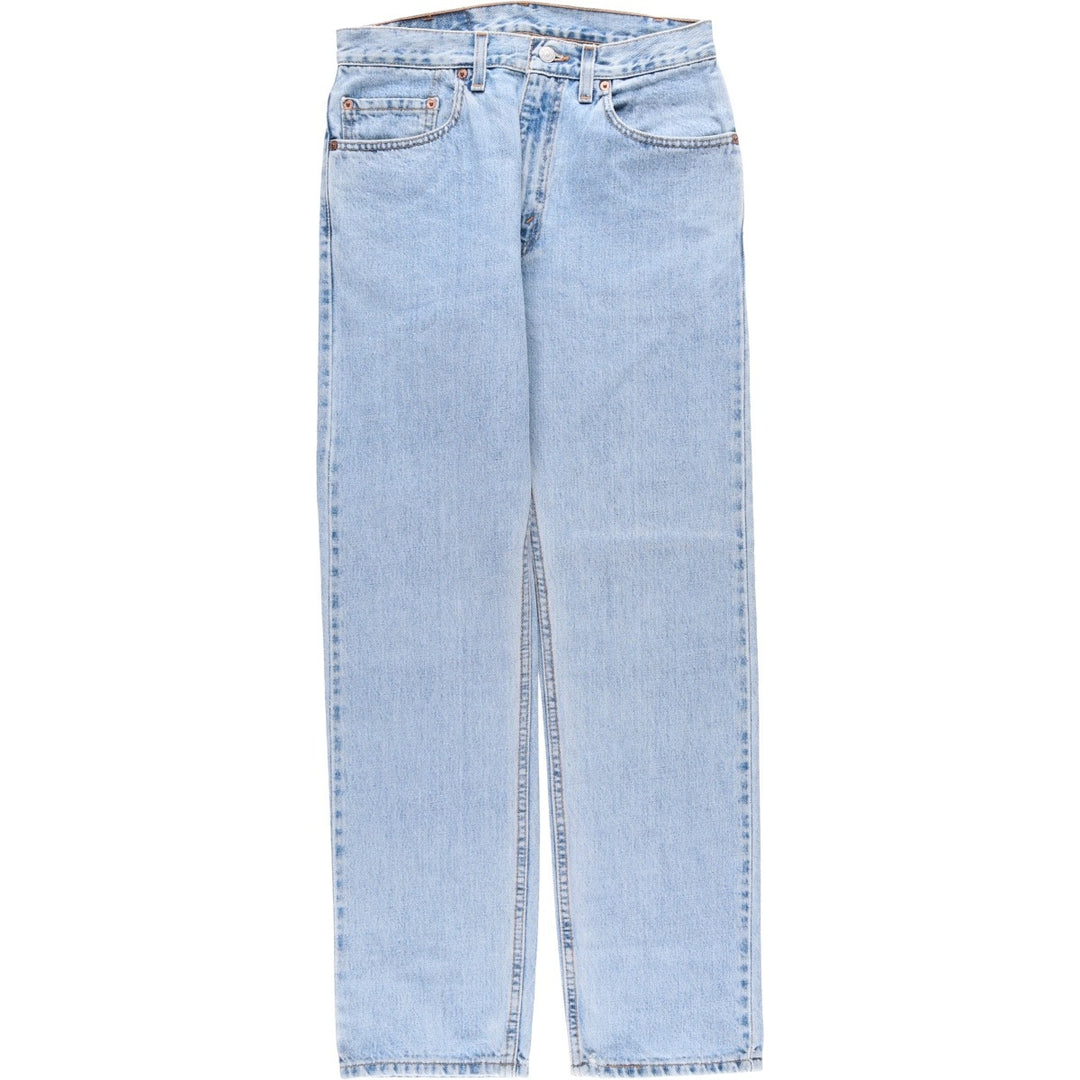 90'S Levi's 00505-4834 Regular Fit Straight Leg Tapered Denim Pants, Made in USA, Men's W30, Vintage cotton blue type Vintage Second Hand
