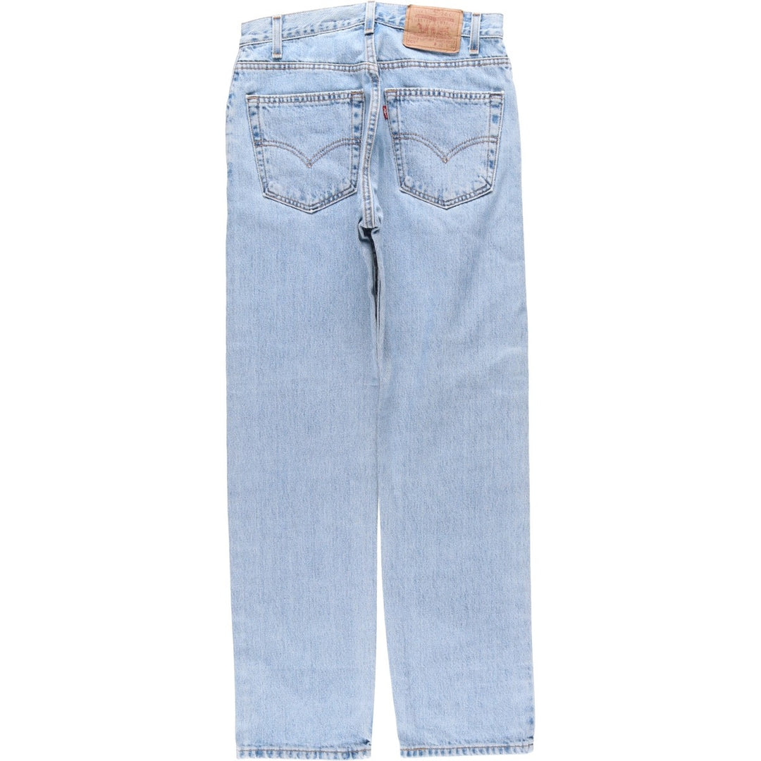 90'S Levi's 00505-4834 Regular Fit Straight Leg Tapered Denim Pants, Made in USA, Men's W30, Vintage cotton blue type Vintage Second Hand