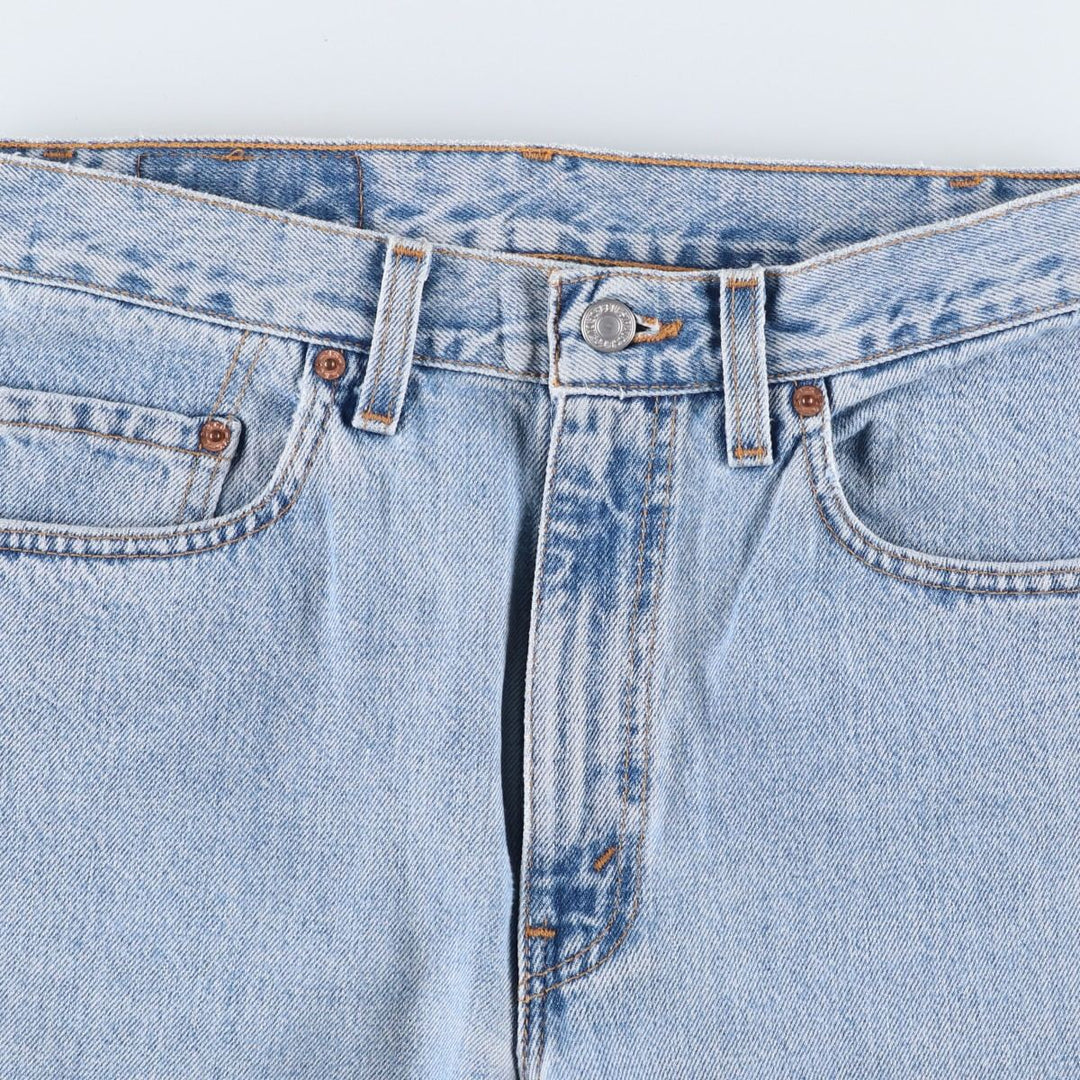 90'S Levi's 00505-4834 Regular Fit Straight Leg Tapered Denim Pants, Made in USA, Men's W30, Vintage cotton blue type Vintage Second Hand