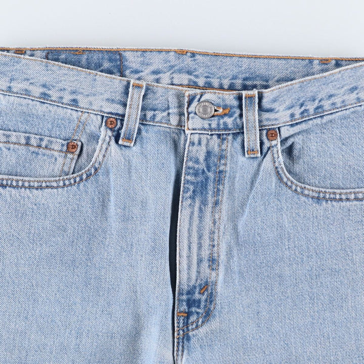 90'S Levi's 00505-4834 Regular Fit Straight Leg Tapered Denim Pants, Made in USA, Men's W30, Vintage cotton blue type Vintage Second Hand