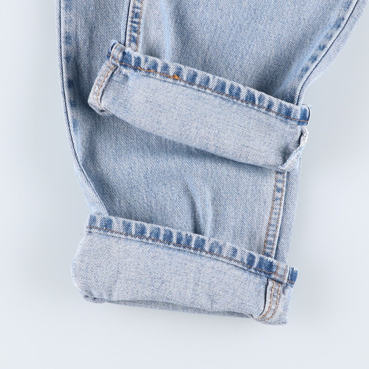 90'S Levi's 00505-4834 Regular Fit Straight Leg Tapered Denim Pants, Made in USA, Men's W30, Vintage cotton blue type Vintage Second Hand