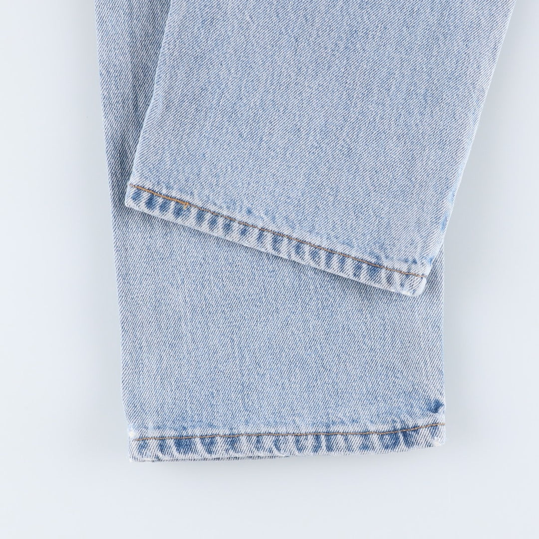90'S Levi's 00505-4834 Regular Fit Straight Leg Tapered Denim Pants, Made in USA, Men's W30, Vintage cotton blue type Vintage Second Hand