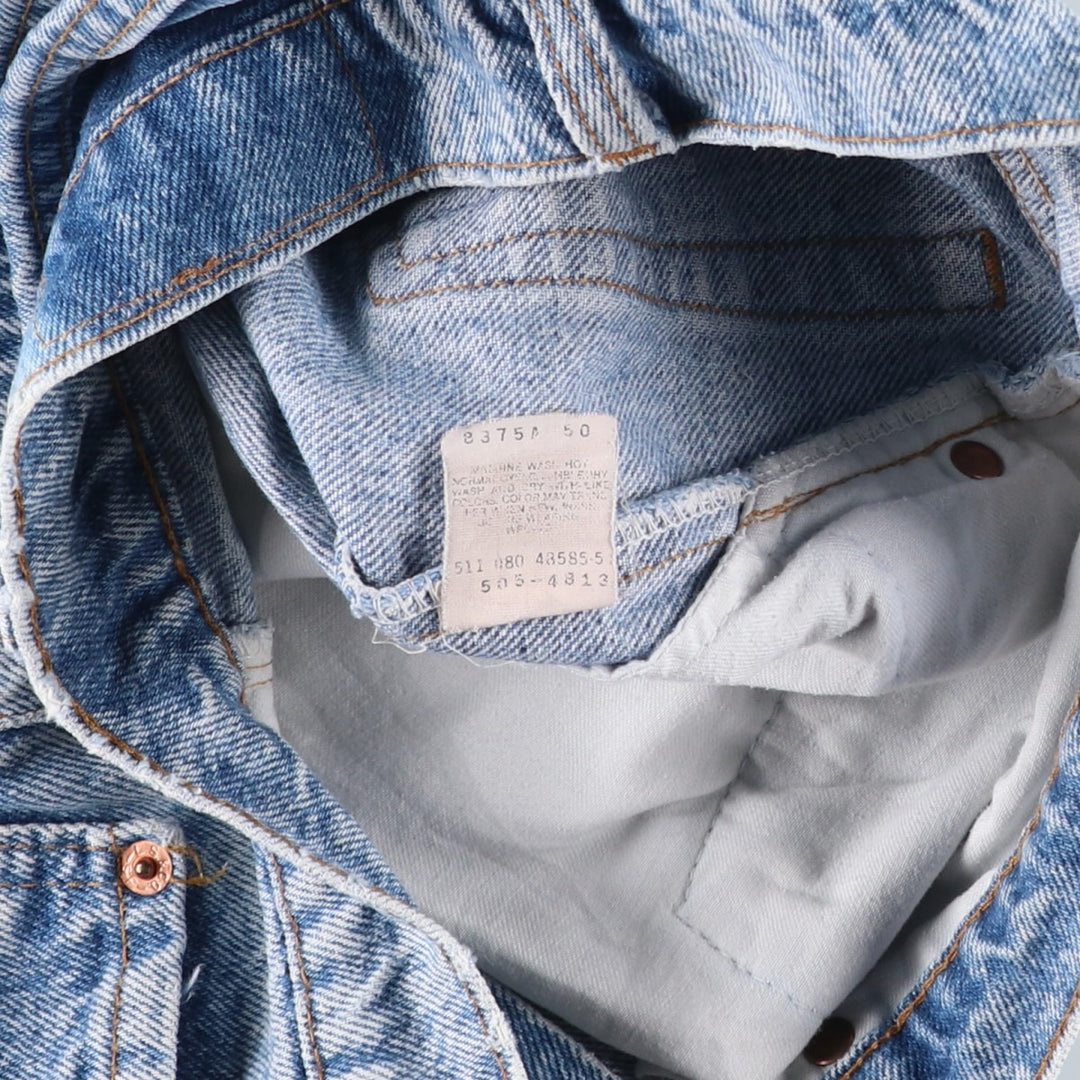 90s-00'S Levi's 505-4813 Tapered Denim Pants, Made in USA, Men's W30 equivalent, Vintage cotton blue type Vintage Second Hand
