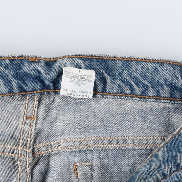90'S Levi's 505-4891 Regular Fit Straight Leg Tapered Denim Pants, Made in USA, Men's, Size 35 (Vintage) cotton blue type Vintage Second Hand