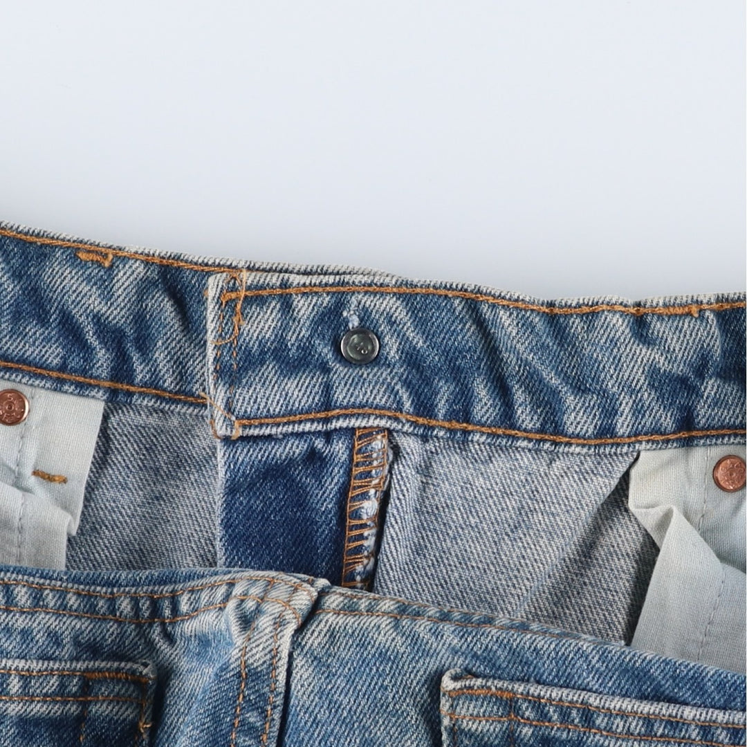 90'S Levi's 505-4891 Regular Fit Straight Leg Tapered Denim Pants, Made in USA, Men's, Size 35 (Vintage) cotton blue type Vintage Second Hand