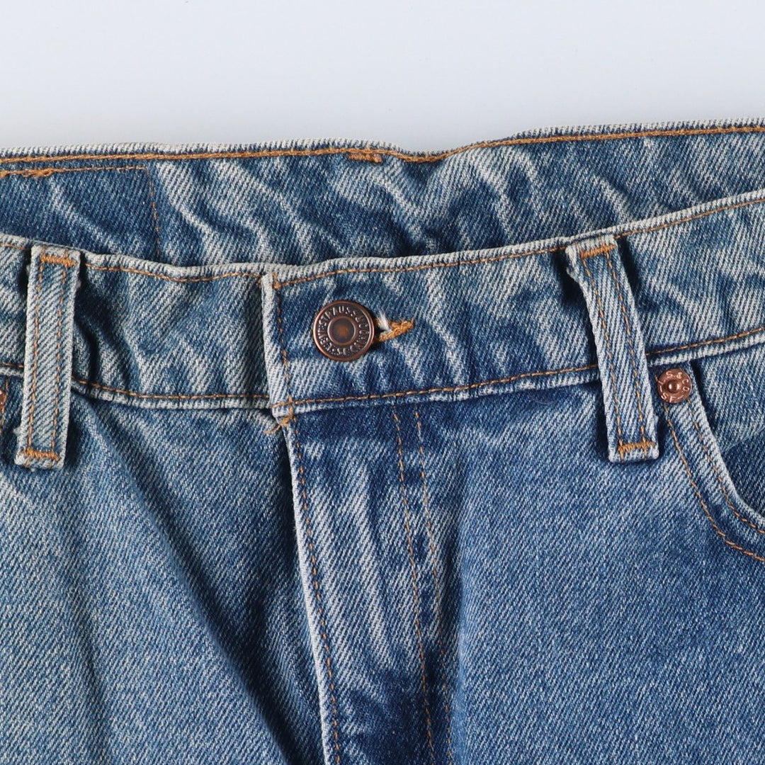 90'S Levi's 505-4891 Regular Fit Straight Leg Tapered Denim Pants, Made in USA, Men's, Size 35 (Vintage) cotton blue type Vintage Second Hand