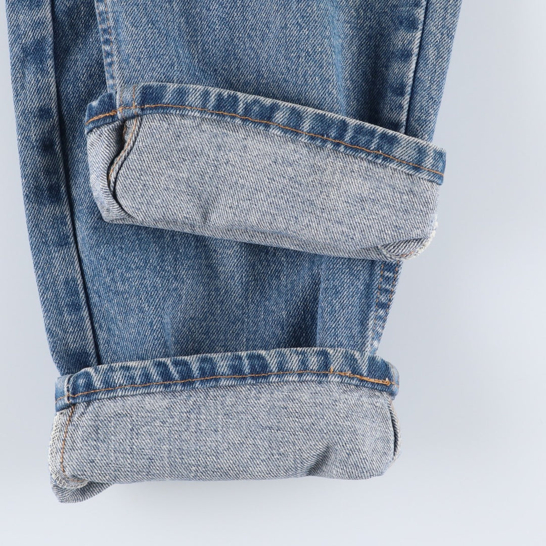 90'S Levi's 505-4891 Regular Fit Straight Leg Tapered Denim Pants, Made in USA, Men's, Size 35 (Vintage) cotton blue type Vintage Second Hand