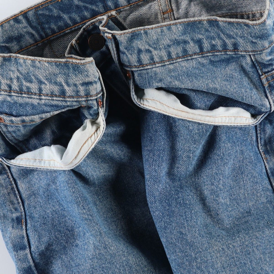 90'S Levi's 505-4891 Regular Fit Straight Leg Tapered Denim Pants, Made in USA, Men's, Size 35 (Vintage) cotton blue type Vintage Second Hand