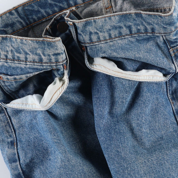 90'S Levi's 505-4891 Regular Fit Straight Leg Tapered Denim Pants, Made in USA, Men's, Size 35 (Vintage) cotton blue type Vintage Second Hand