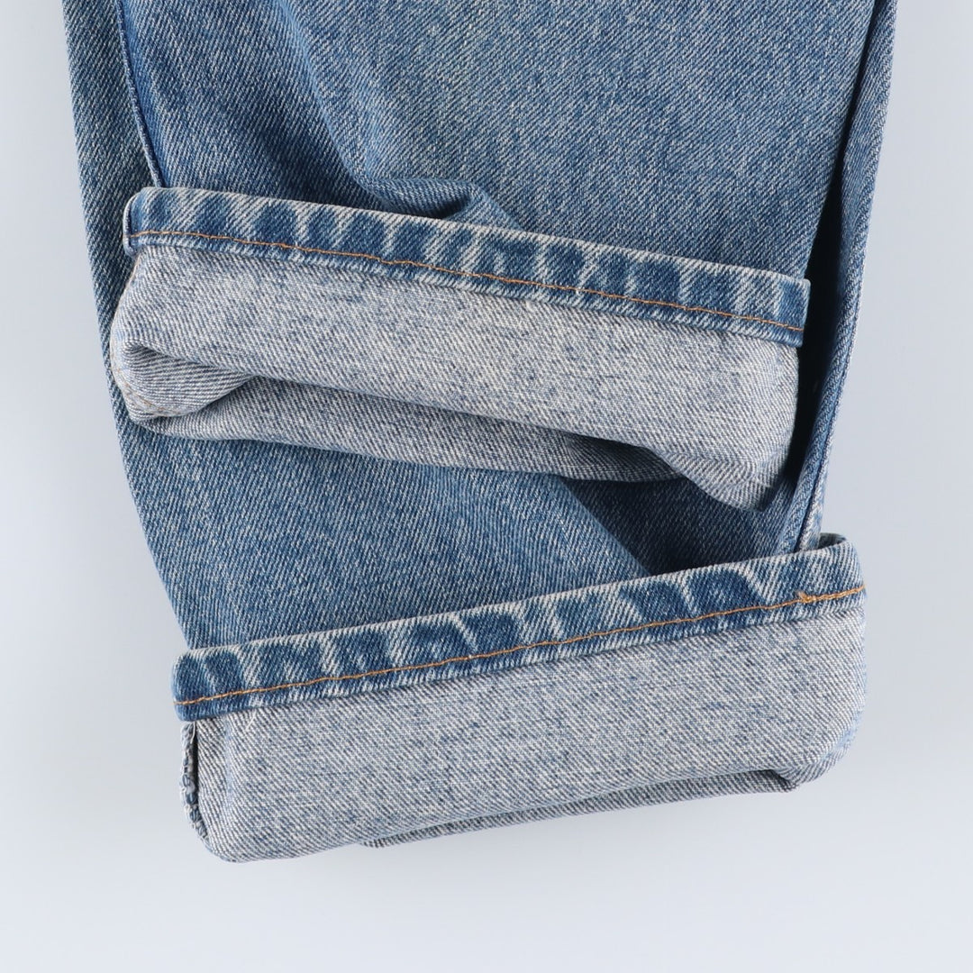 90'S Levi's 505-4891 Regular Fit Straight Leg Tapered Denim Pants, Made in USA, Men's, Size 35 (Vintage) cotton blue type Vintage Second Hand