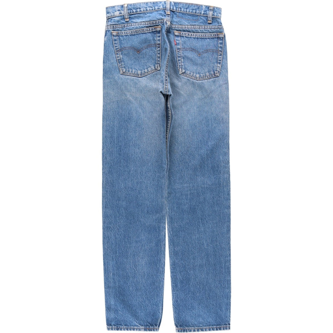 1990'S Levi's 505-0216 Regular Fit Straight Leg Tapered Denim Pants, Made in USA, Men's Size W30 (approx.), Vintage cotton blue type Vintage Second Hand