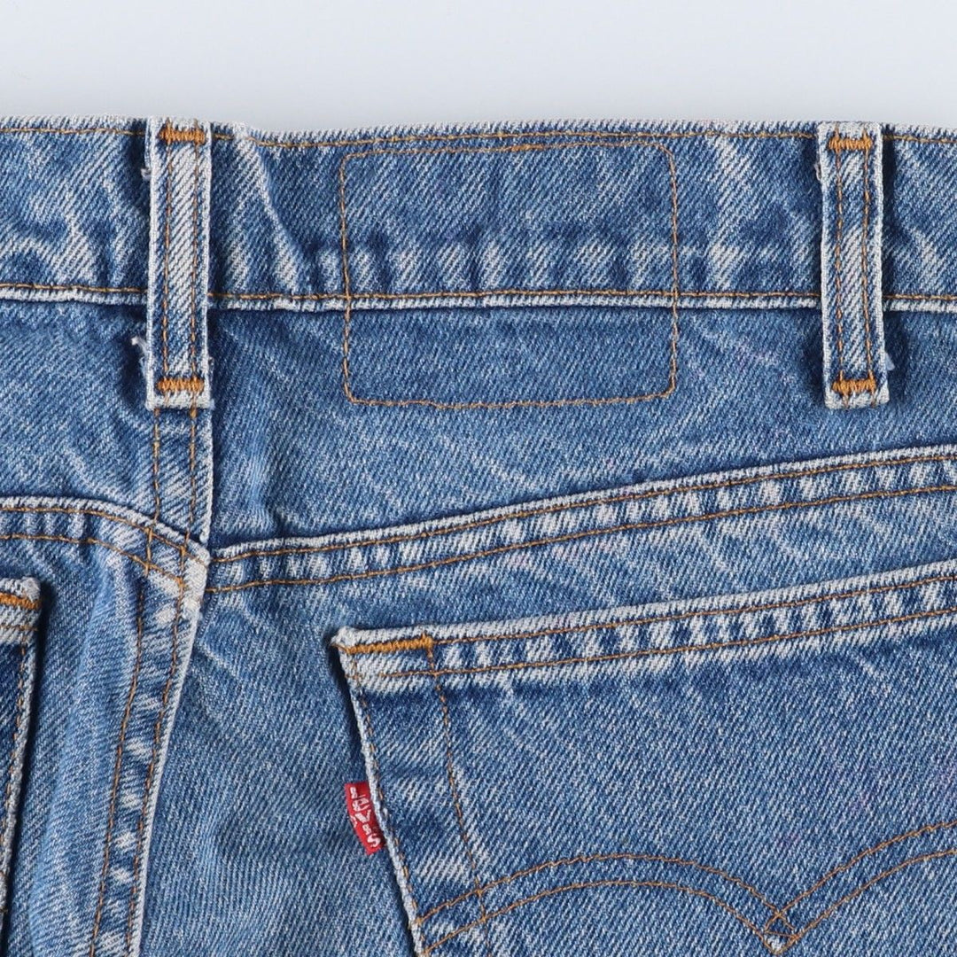 1990'S Levi's 505-0216 Regular Fit Straight Leg Tapered Denim Pants, Made in USA, Men's Size W30 (approx.), Vintage cotton blue type Vintage Second Hand