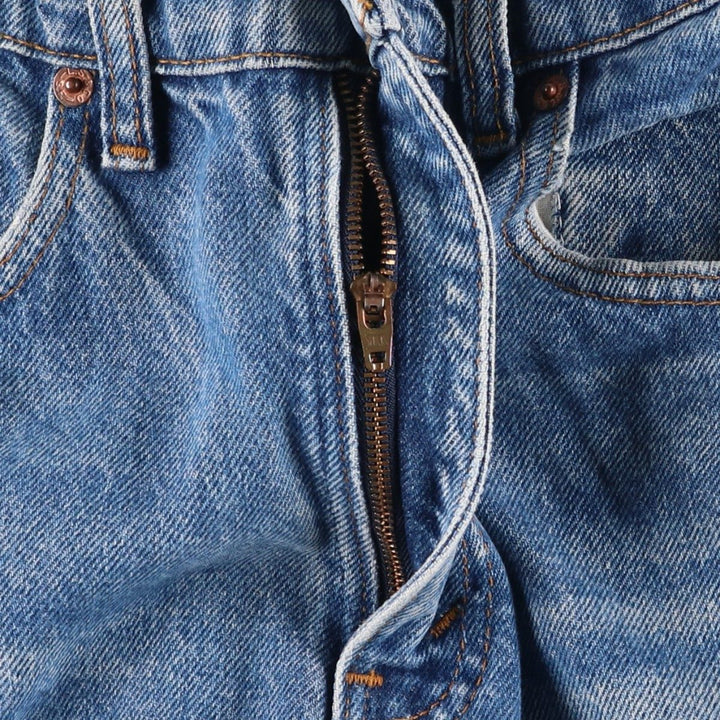 1990'S Levi's 505-0216 Regular Fit Straight Leg Tapered Denim Pants, Made in USA, Men's Size W30 (approx.), Vintage cotton blue type Vintage Second Hand