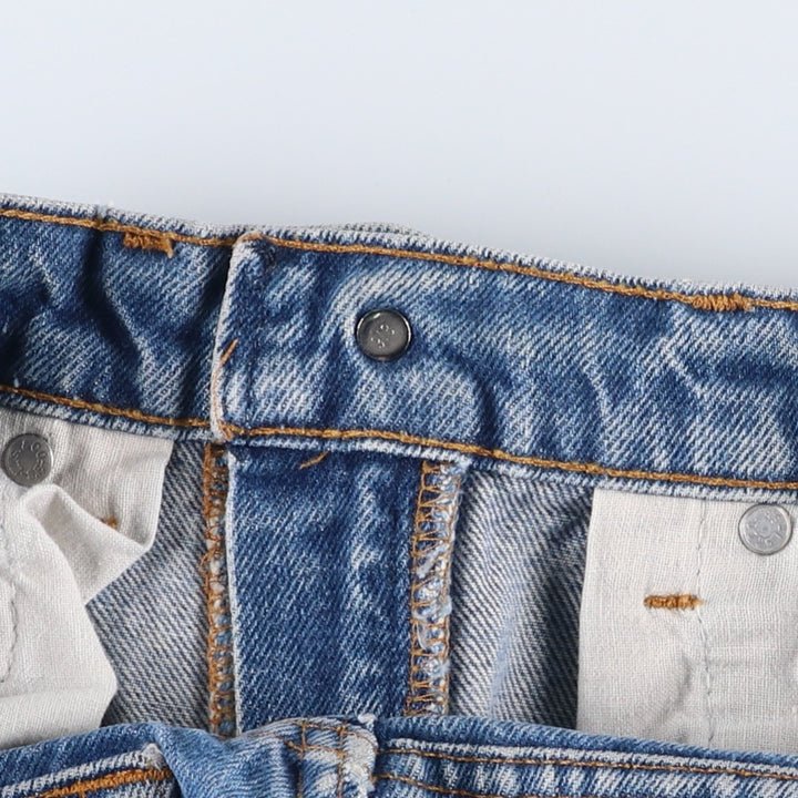 1990'S Levi's 505-0216 Regular Fit Straight Leg Tapered Denim Pants, Made in USA, Men's Size W30 (approx.), Vintage cotton blue type Vintage Second Hand