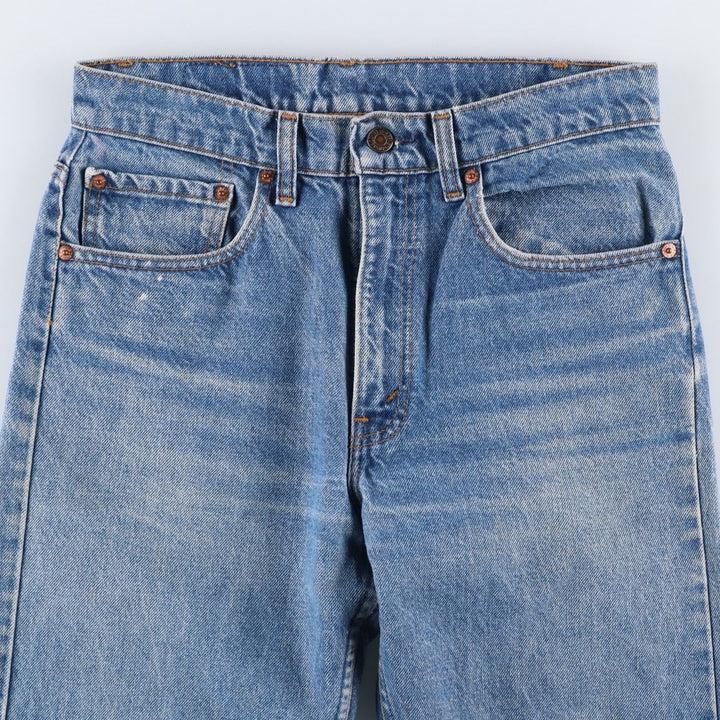 1990'S Levi's 505-0216 Regular Fit Straight Leg Tapered Denim Pants, Made in USA, Men's Size W30 (approx.), Vintage cotton blue type Vintage Second Hand