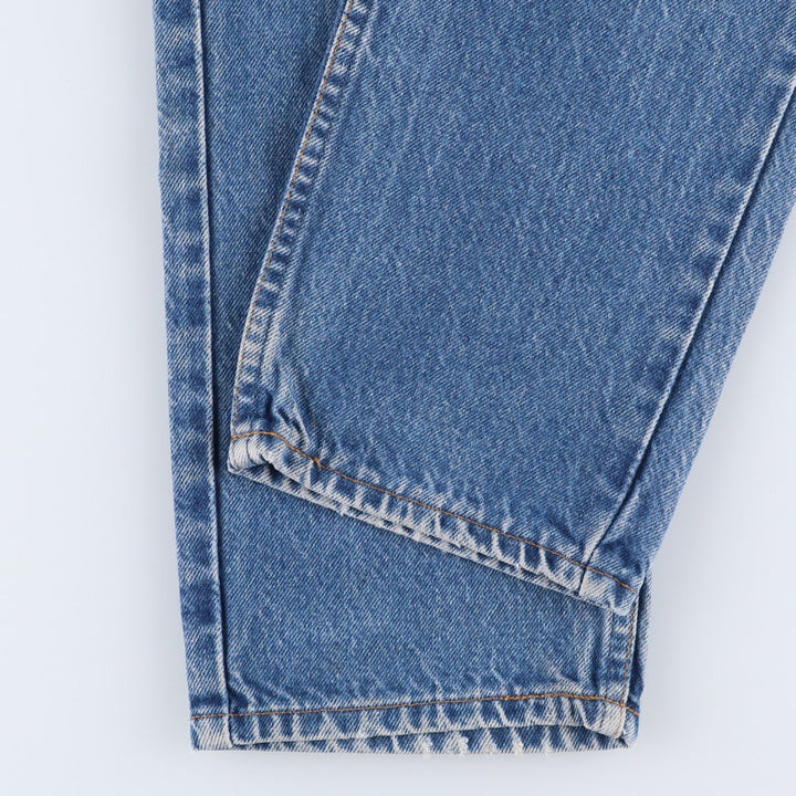 1990'S Levi's 505-0216 Regular Fit Straight Leg Tapered Denim Pants, Made in USA, Men's Size W30 (approx.), Vintage cotton blue type Vintage Second Hand