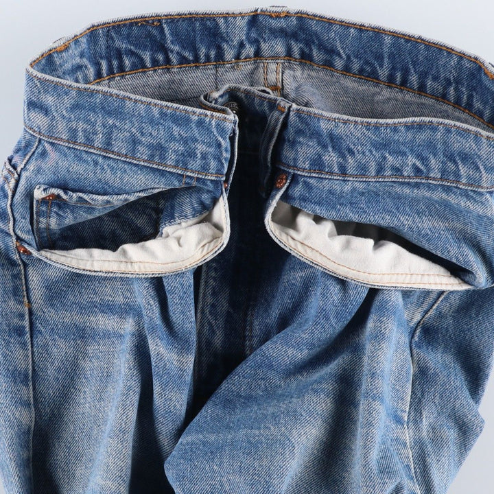 1990'S Levi's 505-0216 Regular Fit Straight Leg Tapered Denim Pants, Made in USA, Men's Size W30 (approx.), Vintage cotton blue type Vintage Second Hand