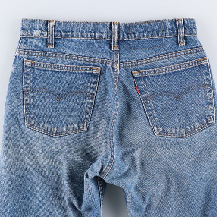 1990'S Levi's 505-0216 Regular Fit Straight Leg Tapered Denim Pants, Made in USA, Men's Size W30 (approx.), Vintage cotton blue type Vintage Second Hand