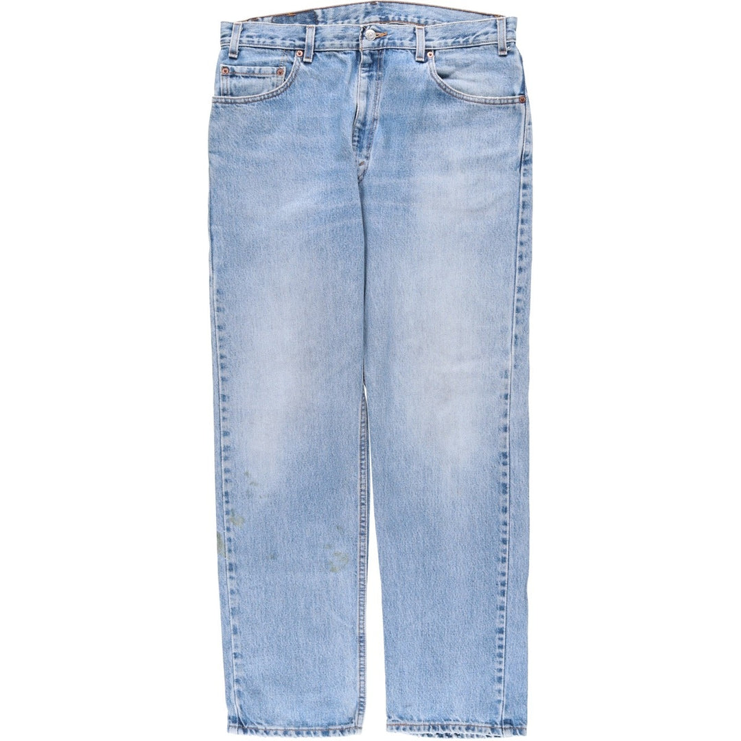 Levi's 00505-4891 Regular Fit Tapered Denim Pants, Made in USA, Men's W35 equivalent. cotton blue type Vintage Second Hand