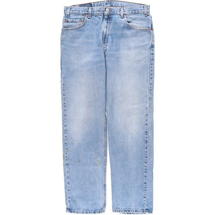 Levi's 00505-4891 Regular Fit Tapered Denim Pants, Made in USA, Men's W35 equivalent. cotton blue type Vintage Second Hand