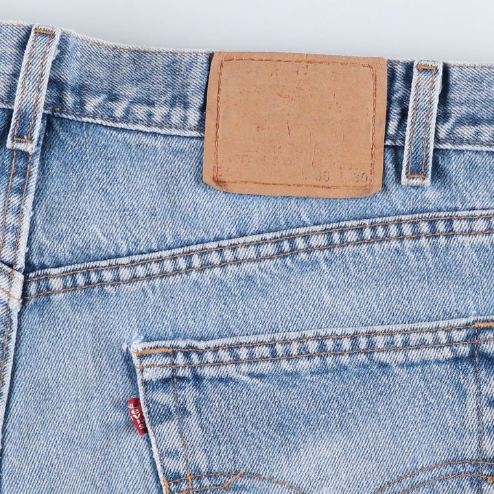 Levi's 00505-4891 Regular Fit Tapered Denim Pants, Made in USA, Men's W35 equivalent. cotton blue type Vintage Second Hand