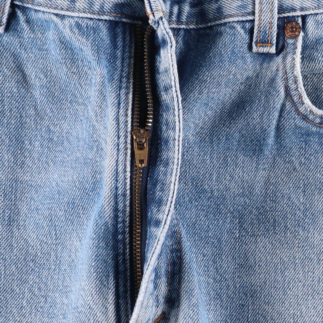Levi's 00505-4891 Regular Fit Tapered Denim Pants, Made in USA, Men's W35 equivalent. cotton blue type Vintage Second Hand