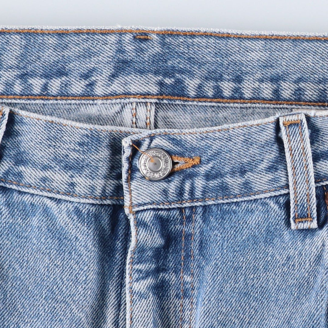 Levi's 00505-4891 Regular Fit Tapered Denim Pants, Made in USA, Men's W35 equivalent. cotton blue type Vintage Second Hand