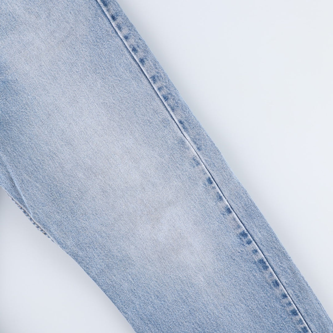 Levi's 00505-4891 Regular Fit Tapered Denim Pants, Made in USA, Men's W35 equivalent. cotton blue type Vintage Second Hand