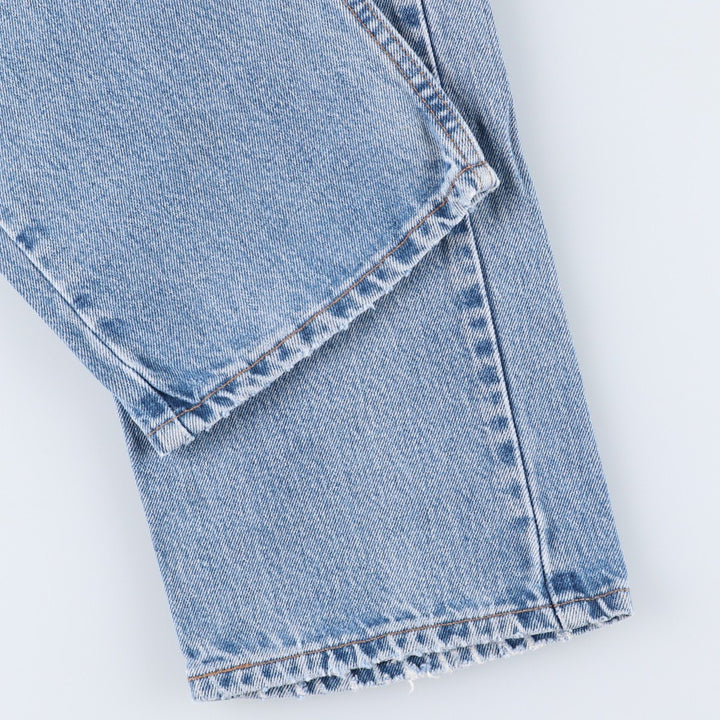 Levi's 00505-4891 Regular Fit Tapered Denim Pants, Made in USA, Men's W35 equivalent. cotton blue type Vintage Second Hand