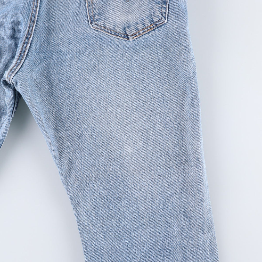 Levi's 00505-4891 Regular Fit Tapered Denim Pants, Made in USA, Men's W35 equivalent. cotton blue type Vintage Second Hand