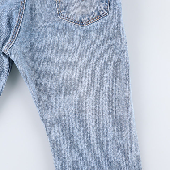 Levi's 00505-4891 Regular Fit Tapered Denim Pants, Made in USA, Men's W35 equivalent. cotton blue type Vintage Second Hand