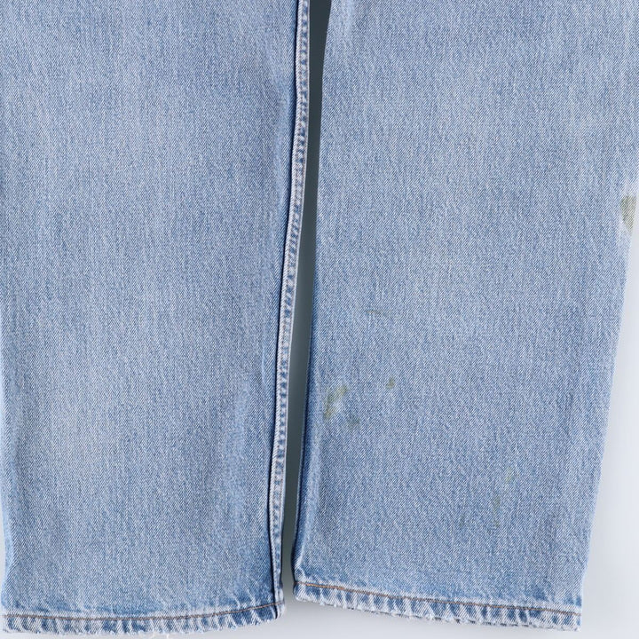 Levi's 00505-4891 Regular Fit Tapered Denim Pants, Made in USA, Men's W35 equivalent. cotton blue type Vintage Second Hand