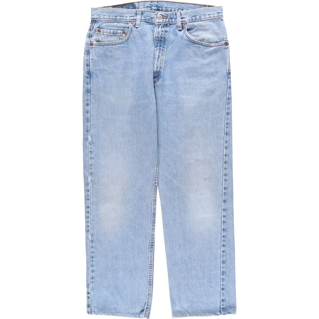 2000'S Levi's 505-4891 Regular Fit Straight Leg Tapered Denim Pants, Made in USA, Men's Size W33 cotton blue type Vintage Second Hand