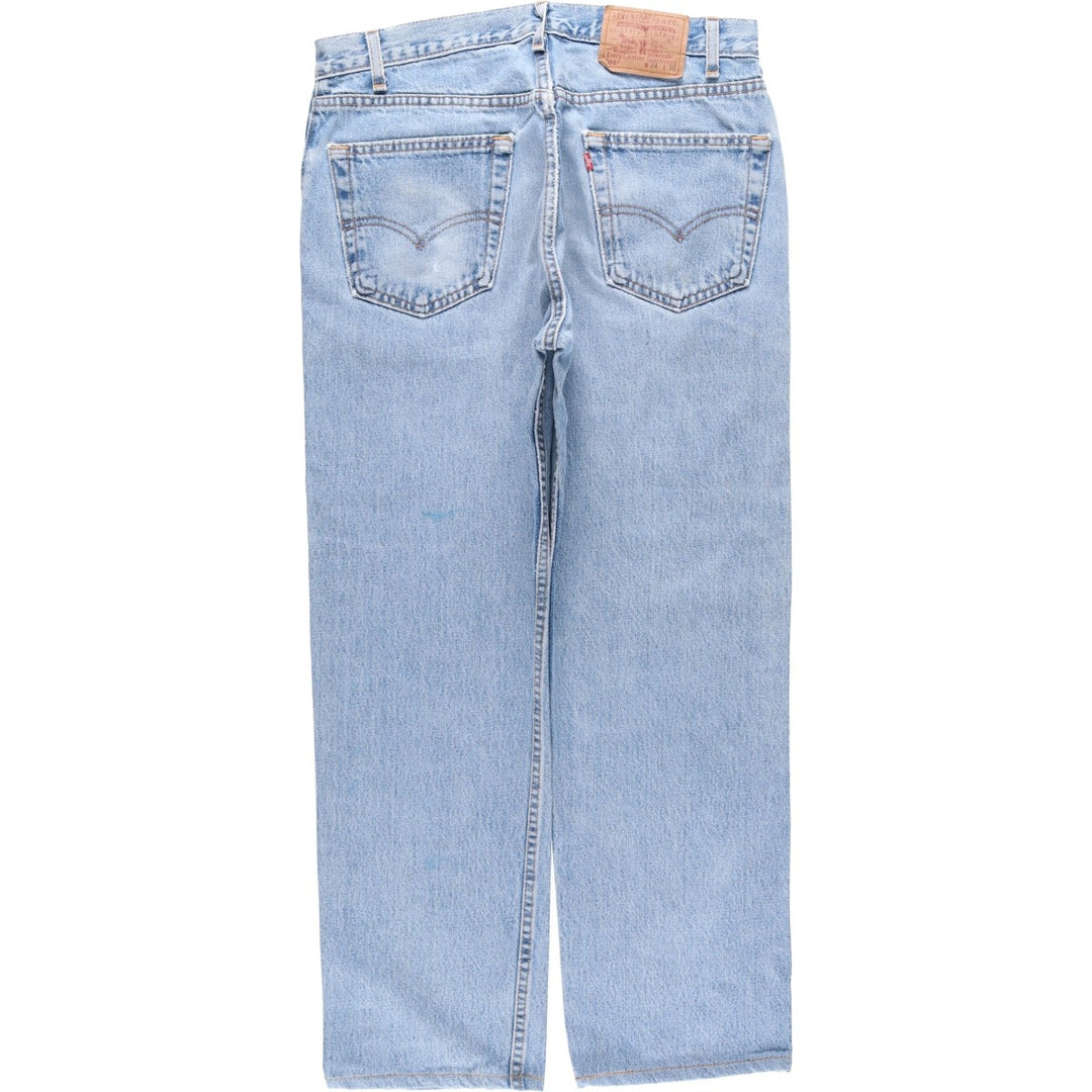 2000'S Levi's 505-4891 Regular Fit Straight Leg Tapered Denim Pants, Made in USA, Men's Size W33 cotton blue type Vintage Second Hand