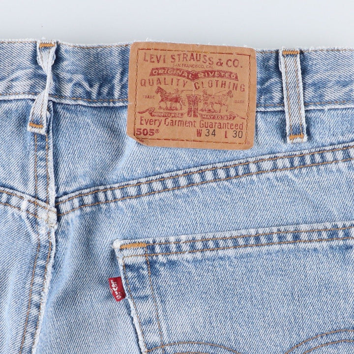 2000'S Levi's 505-4891 Regular Fit Straight Leg Tapered Denim Pants, Made in USA, Men's Size W33 cotton blue type Vintage Second Hand