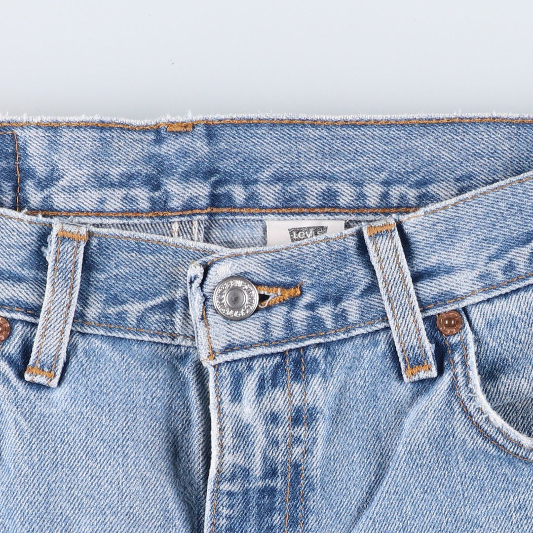 2000'S Levi's 505-4891 Regular Fit Straight Leg Tapered Denim Pants, Made in USA, Men's Size W33 cotton blue type Vintage Second Hand