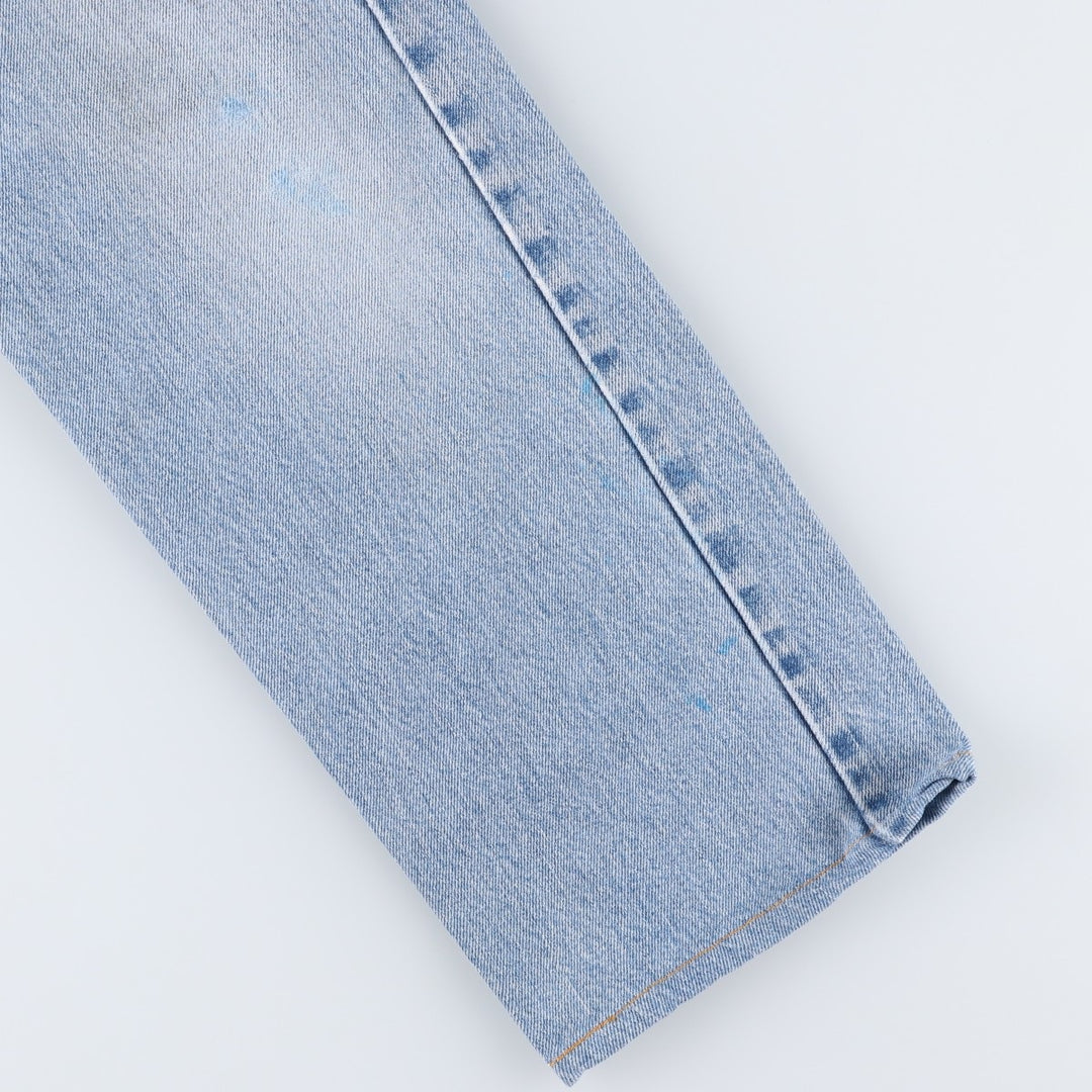2000'S Levi's 505-4891 Regular Fit Straight Leg Tapered Denim Pants, Made in USA, Men's Size W33 cotton blue type Vintage Second Hand