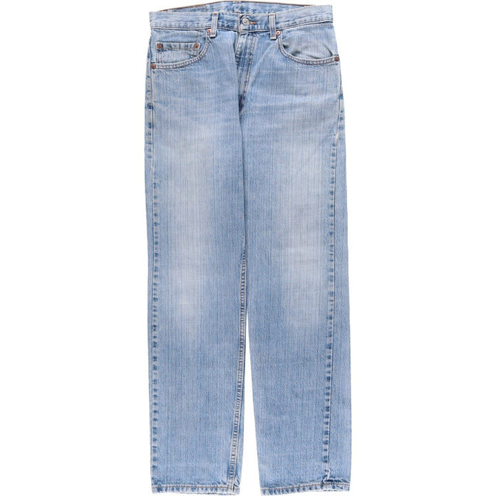 2000'S Levi's 505-0574 Regular Fit Straight Leg Tapered Denim Pants, Made in USA, Men's Size W32 (approx.) cotton blue type Vintage Second Hand