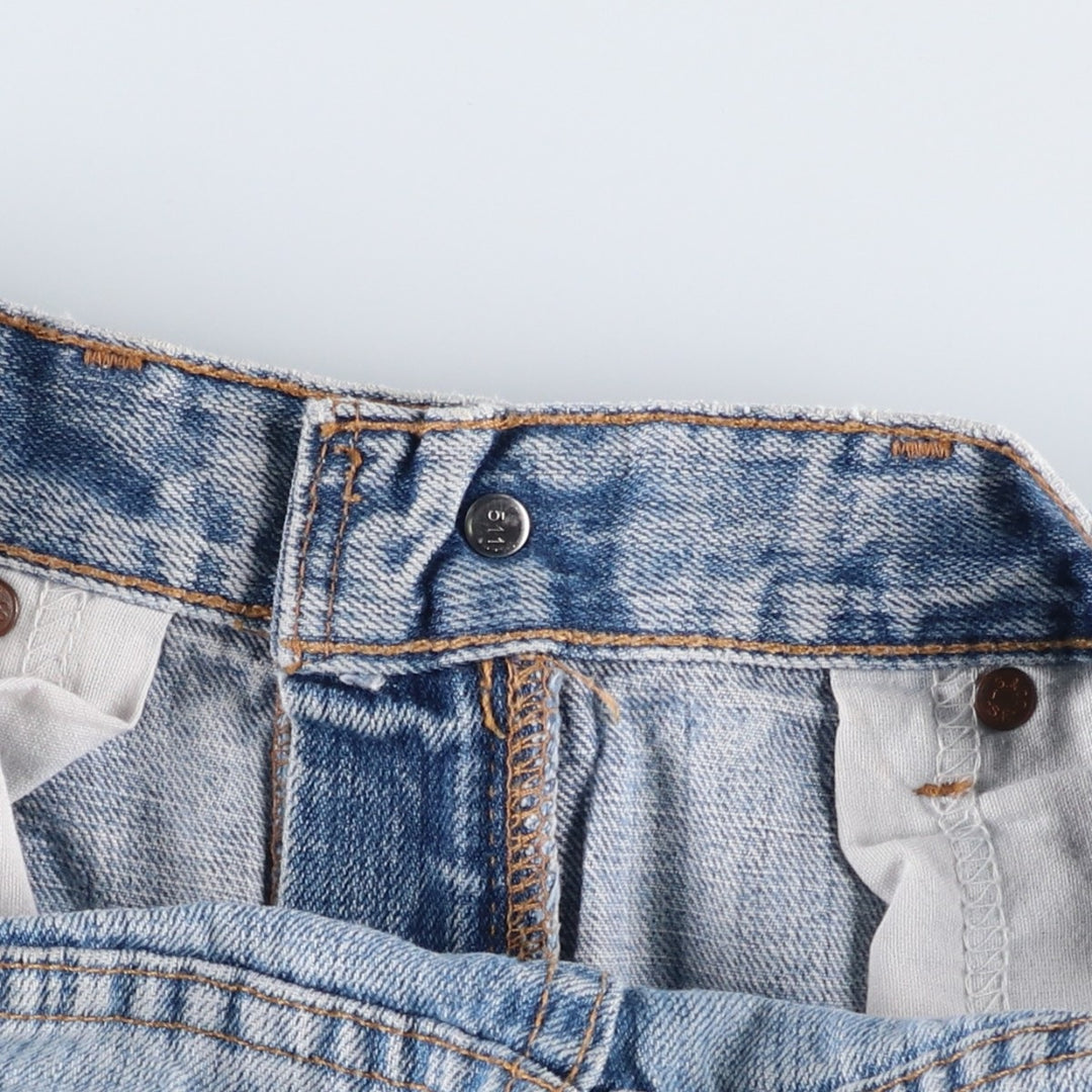 2000'S Levi's 505-0574 Regular Fit Straight Leg Tapered Denim Pants, Made in USA, Men's Size W32 (approx.) cotton blue type Vintage Second Hand