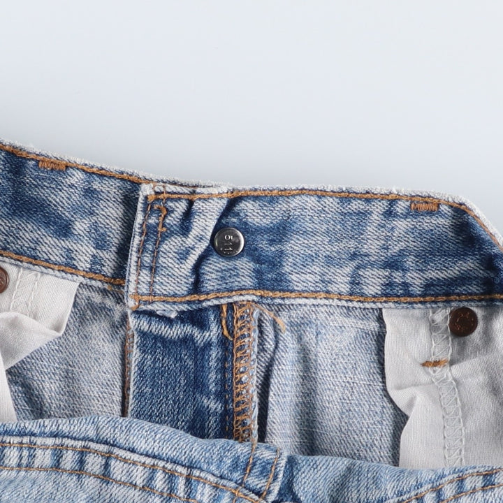 2000'S Levi's 505-0574 Regular Fit Straight Leg Tapered Denim Pants, Made in USA, Men's Size W32 (approx.) cotton blue type Vintage Second Hand