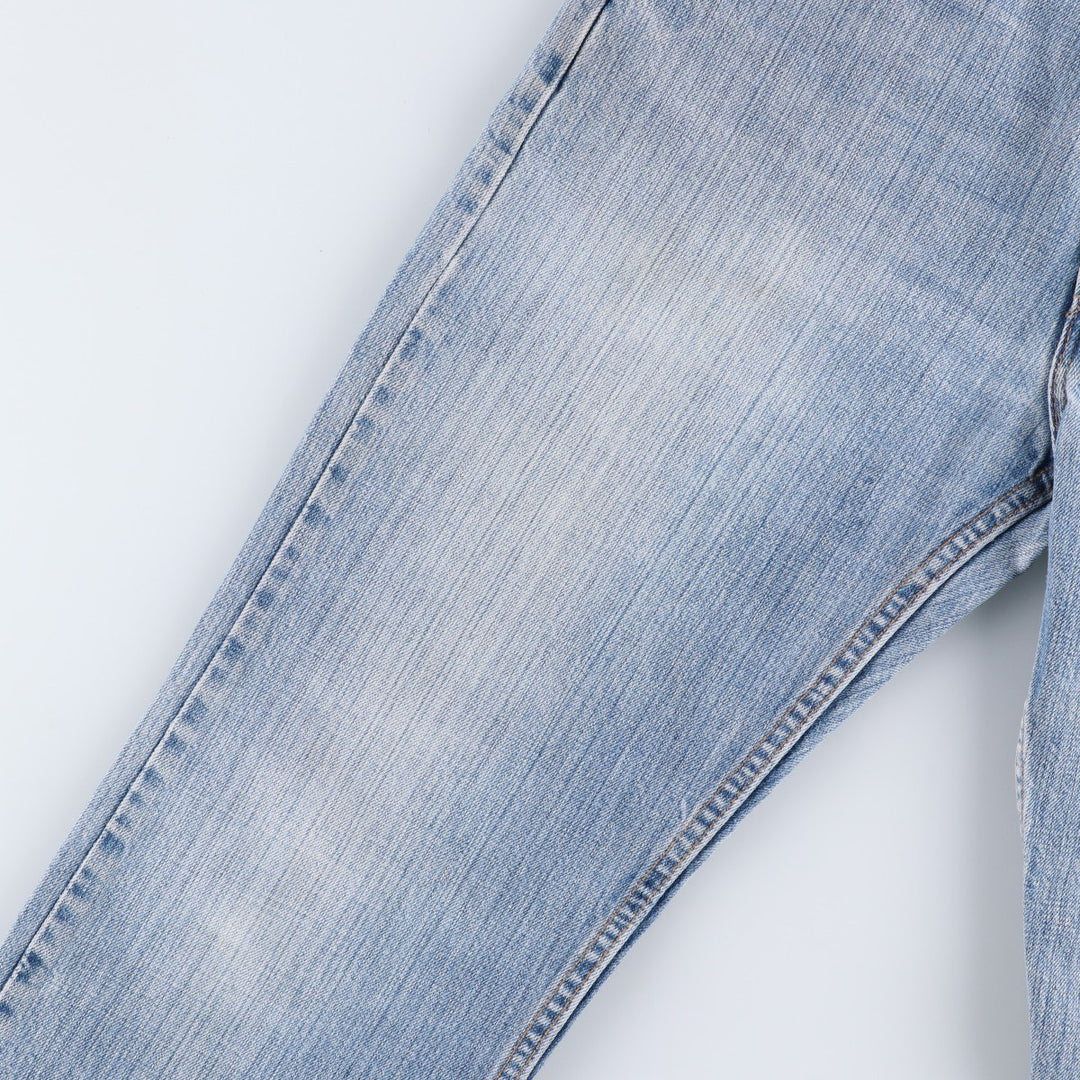 2000'S Levi's 505-0574 Regular Fit Straight Leg Tapered Denim Pants, Made in USA, Men's Size W32 (approx.) cotton blue type Vintage Second Hand