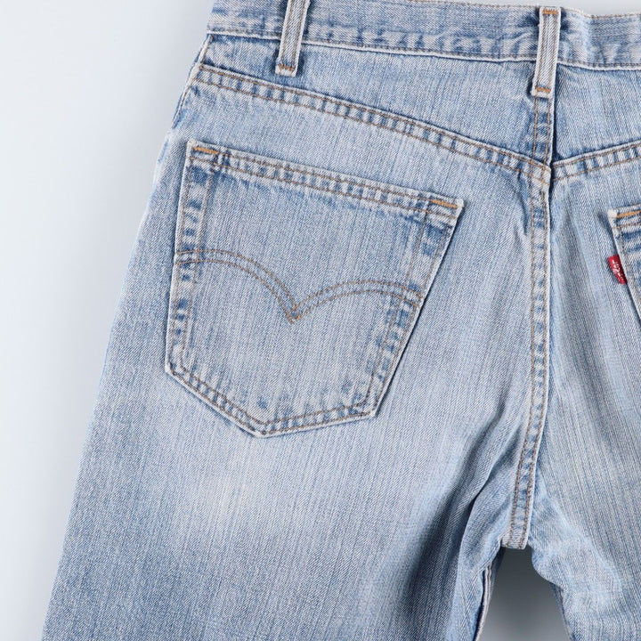 2000'S Levi's 505-0574 Regular Fit Straight Leg Tapered Denim Pants, Made in USA, Men's Size W32 (approx.) cotton blue type Vintage Second Hand