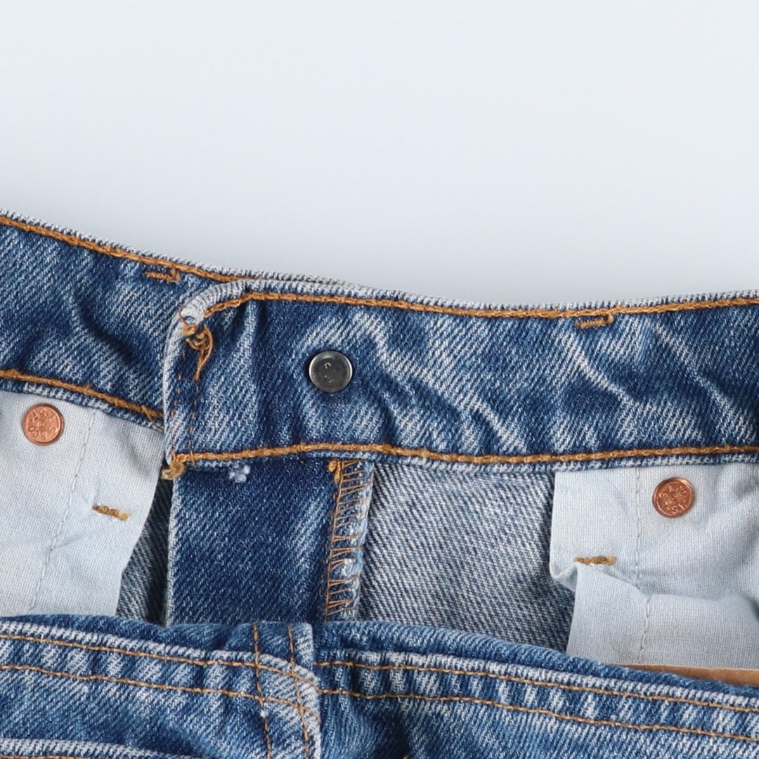 90'S Levi's 505 REGULAR FIT STRAIGHT LEG Tapered Denim Pants Made in USA Men's W31 Vintage cotton blue type Vintage Second Hand
