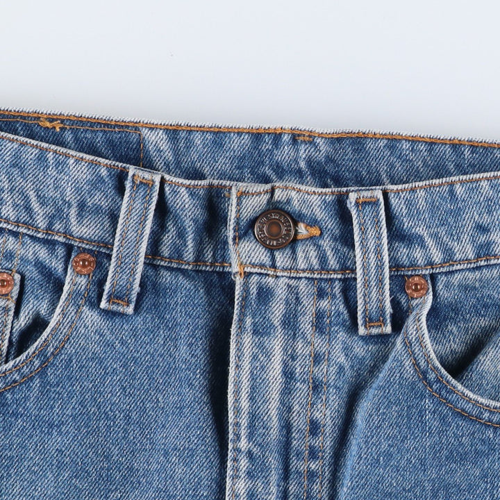 90'S Levi's 505 REGULAR FIT STRAIGHT LEG Tapered Denim Pants Made in USA Men's W31 Vintage cotton blue type Vintage Second Hand