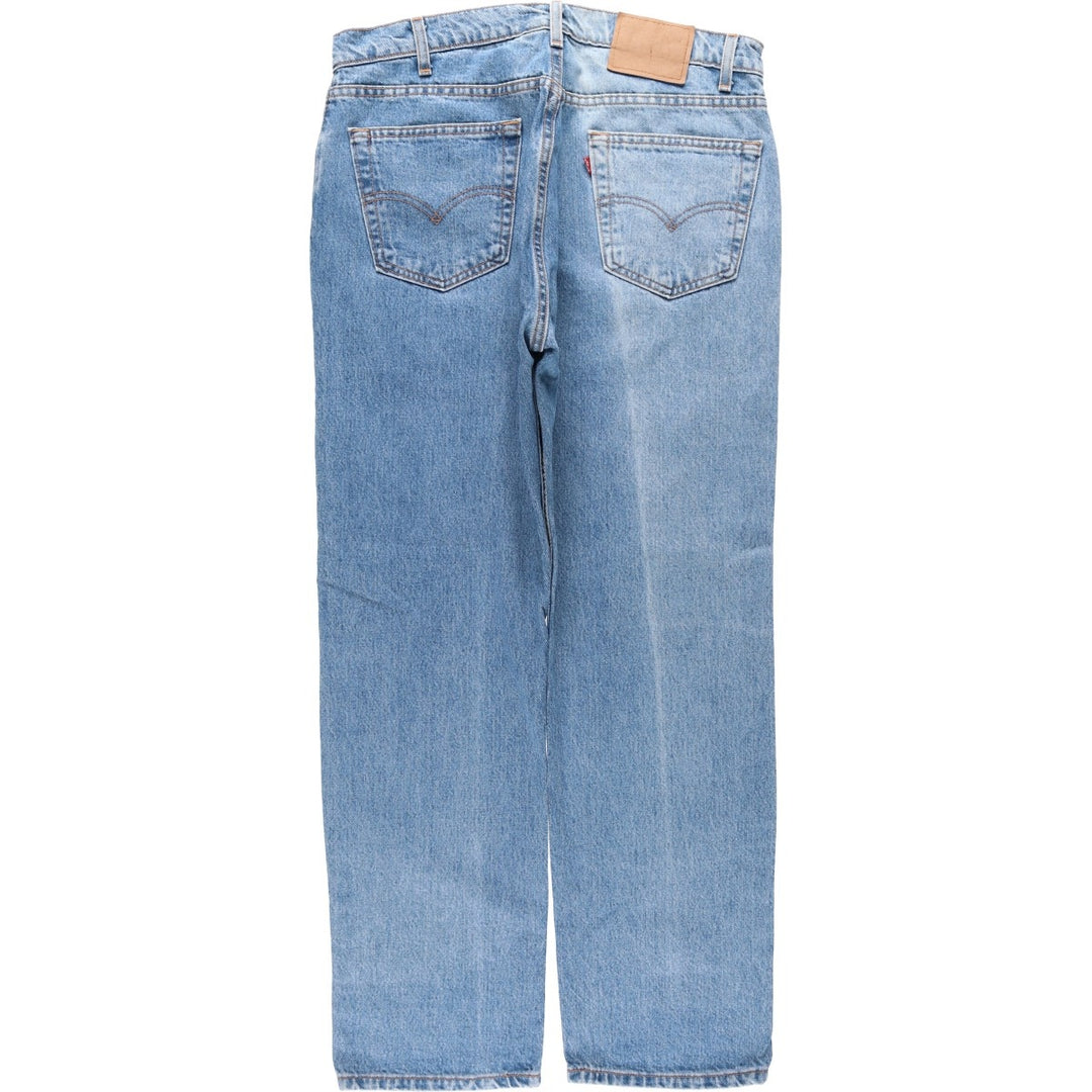 90'S Levi's 505 REGULAR FIT STRAIGHT LEG Tapered Denim Pants Made in USA Men's W35 Vintage cotton blue type Vintage Second Hand