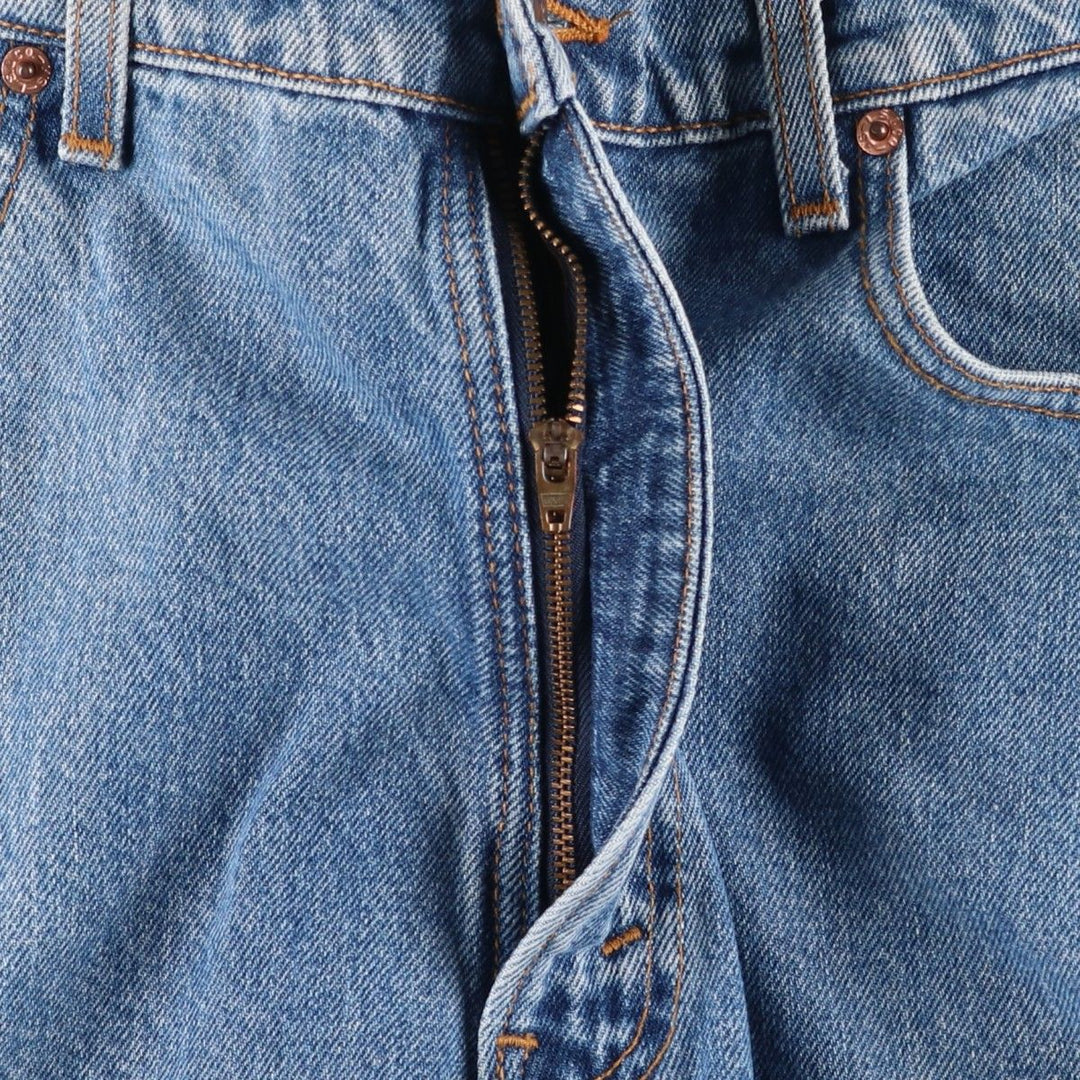90'S Levi's 505 REGULAR FIT STRAIGHT LEG Tapered Denim Pants Made in USA Men's W35 Vintage cotton blue type Vintage Second Hand